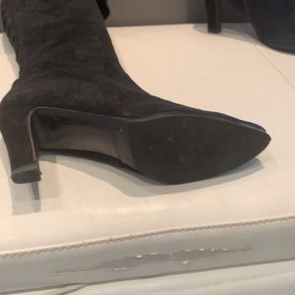 🇮🇹VTG 90’ Stuart Weitzman 💯% Suede/Leather O/U Knee Boots - Picture 14 of 17